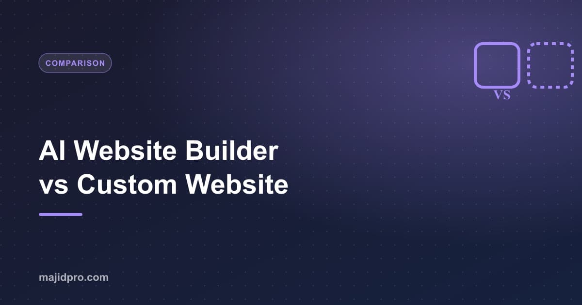AI Website Builder vs Custom Website — Which Is Better for a Business?