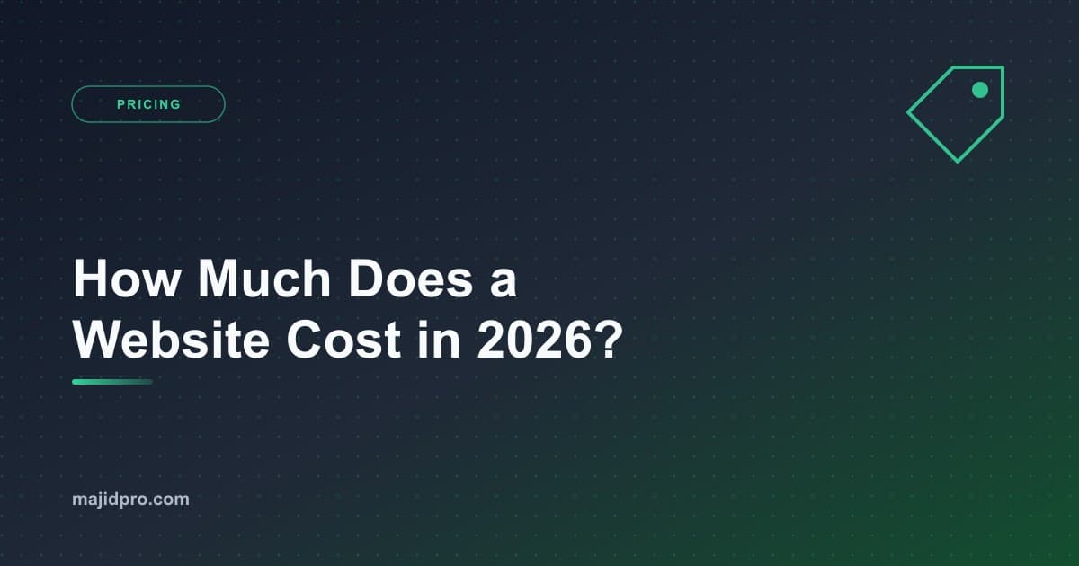 How Much Does a Website Cost in 2026? A Complete Pricing Guide